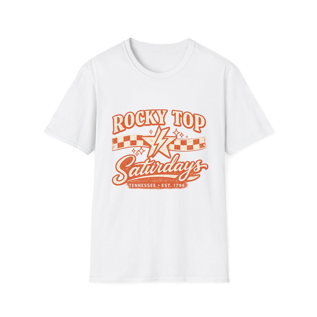 Rocky Top Saturdays T-Shirt — Vintage Tennessee Music & Tailgate Tee