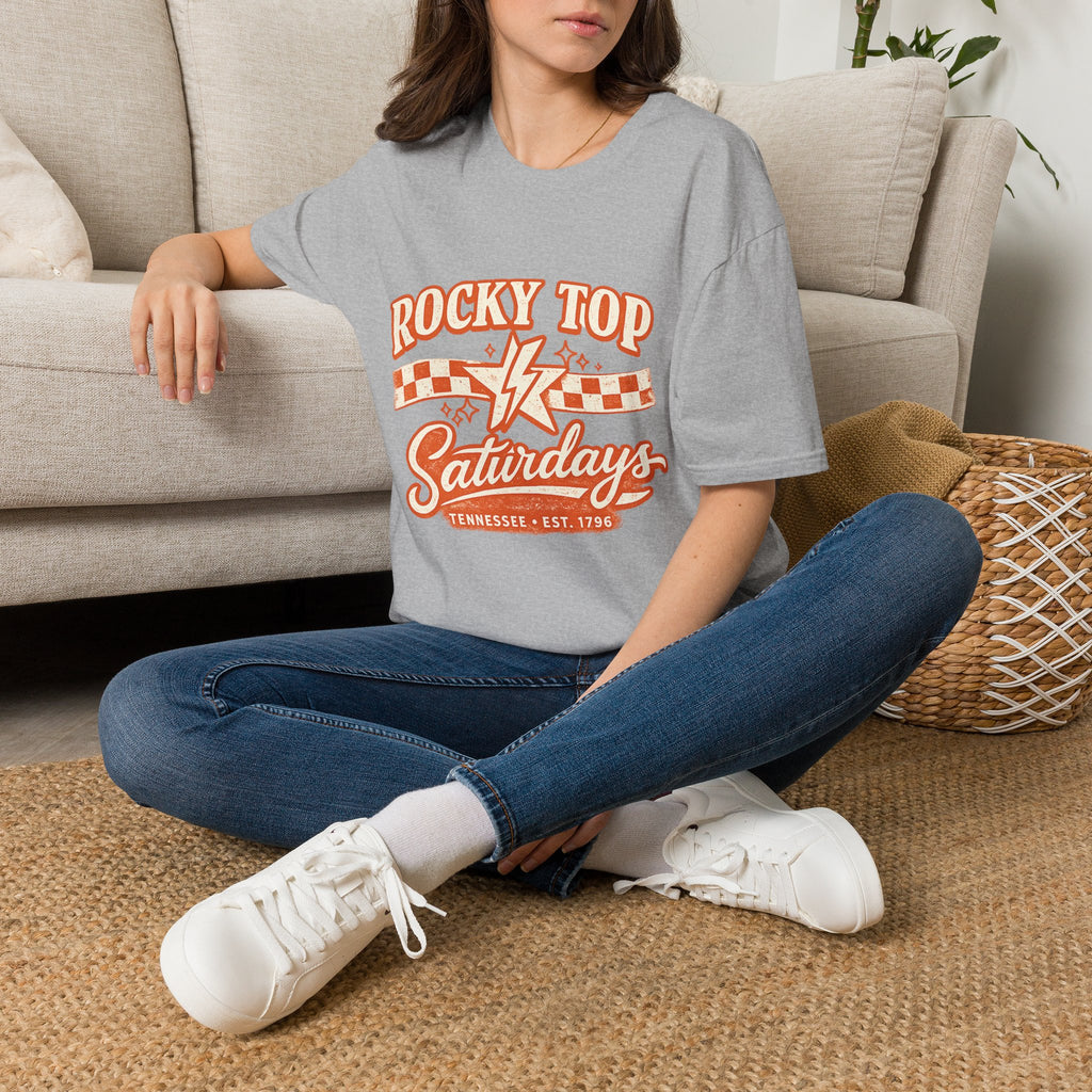 Rocky Top Saturdays T-Shirt — Vintage Tennessee Music & Tailgate Tee