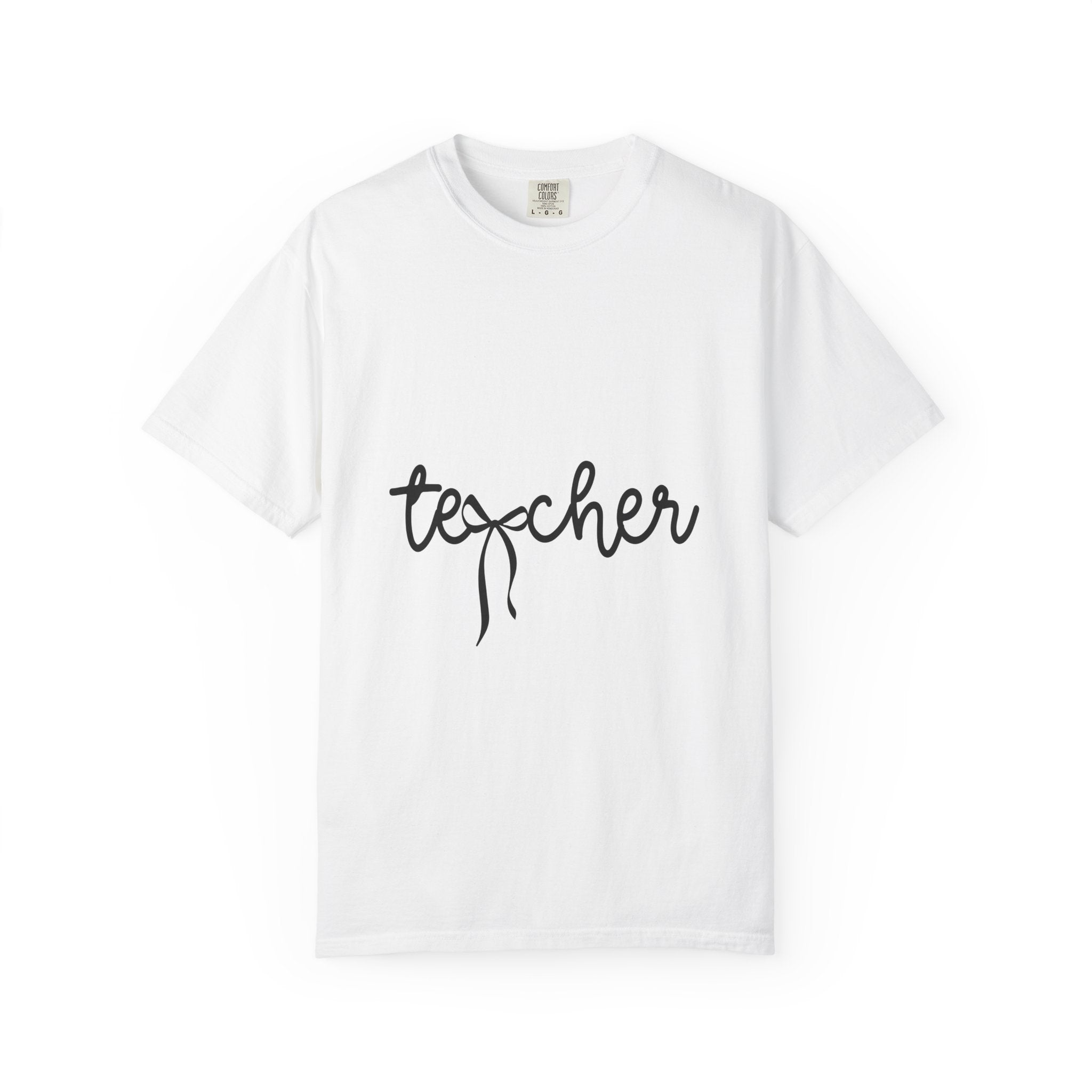 "Handwritten" Teacher Bow Tee 🎀