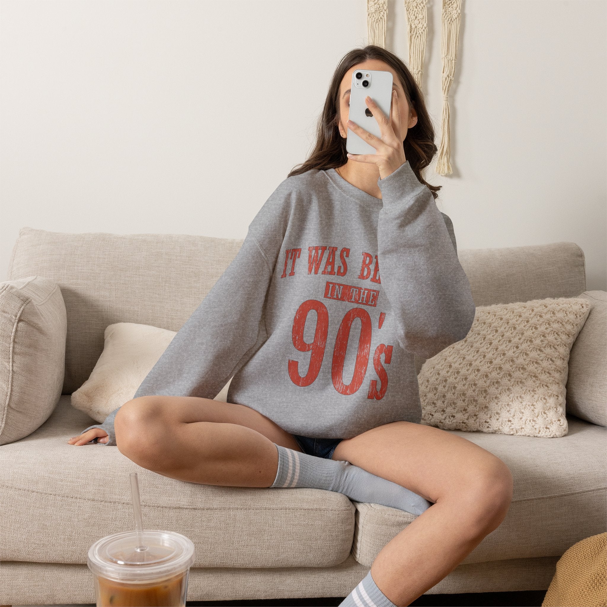 90s Retro Crewneck Sweatshirt - "It Was Better in the 90's" Vintage Style