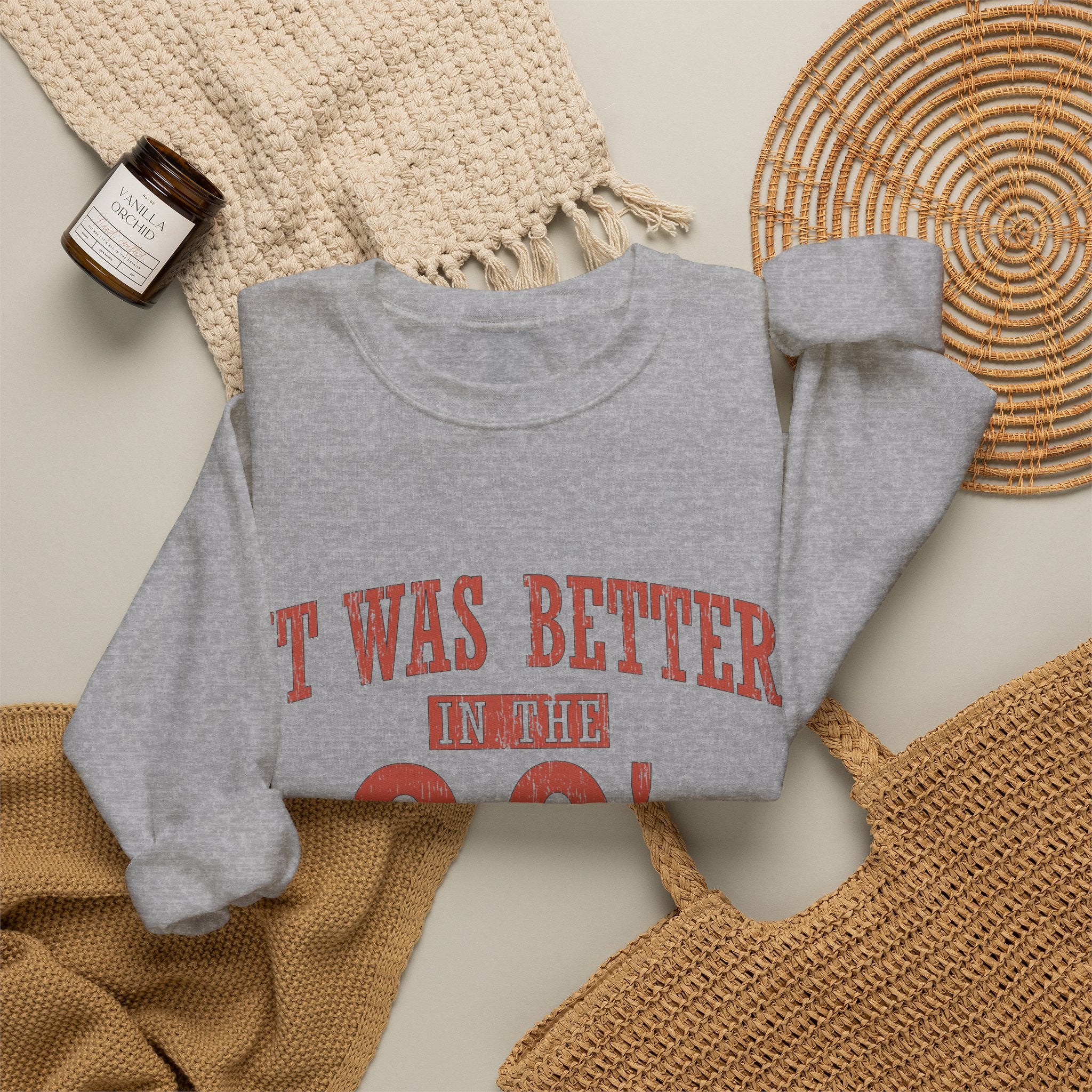 90s Retro Crewneck Sweatshirt - "It Was Better in the 90's" Vintage Style