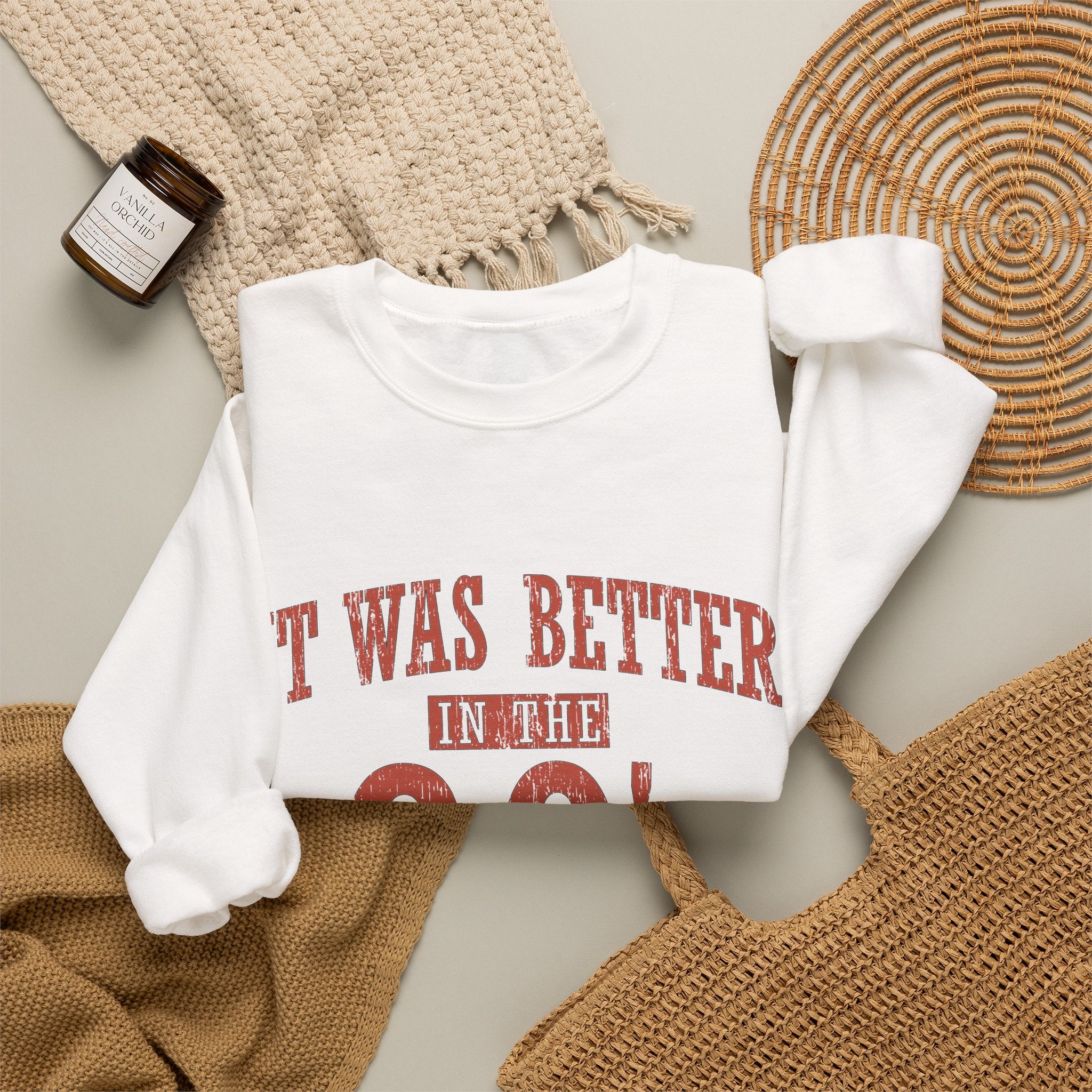90s Retro Crewneck Sweatshirt - "It Was Better in the 90's" Vintage Style