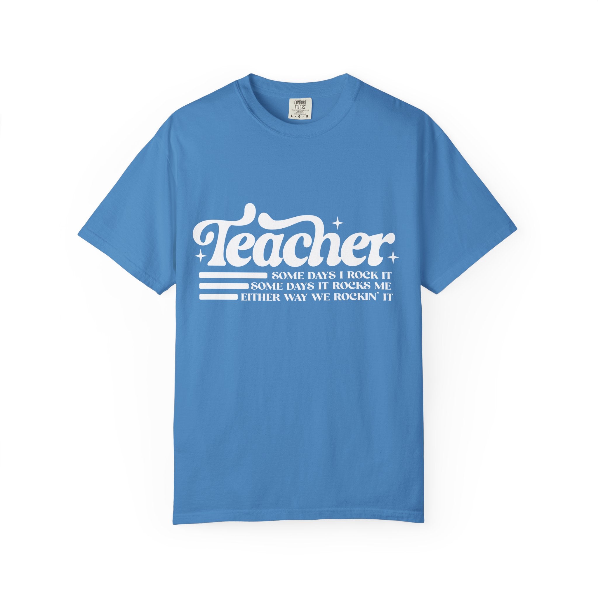 Teacher: Some Days I Rock It, Some Days It Rocks Me Vintage Tee