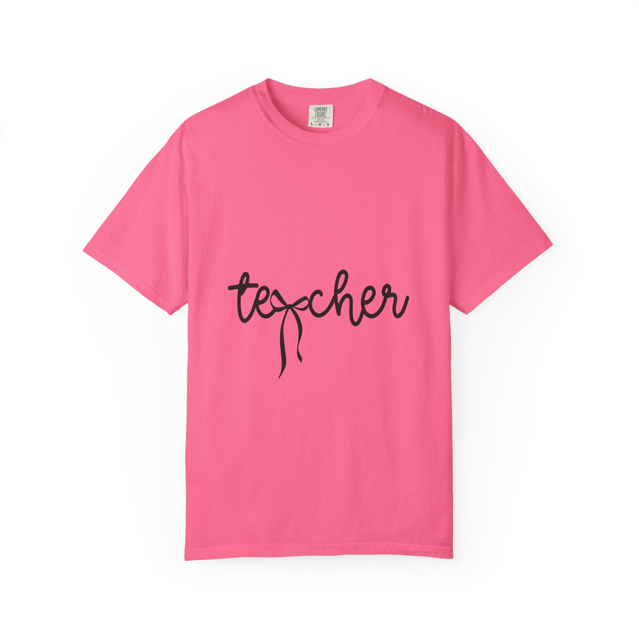"Handwritten" Teacher Bow Tee 🎀