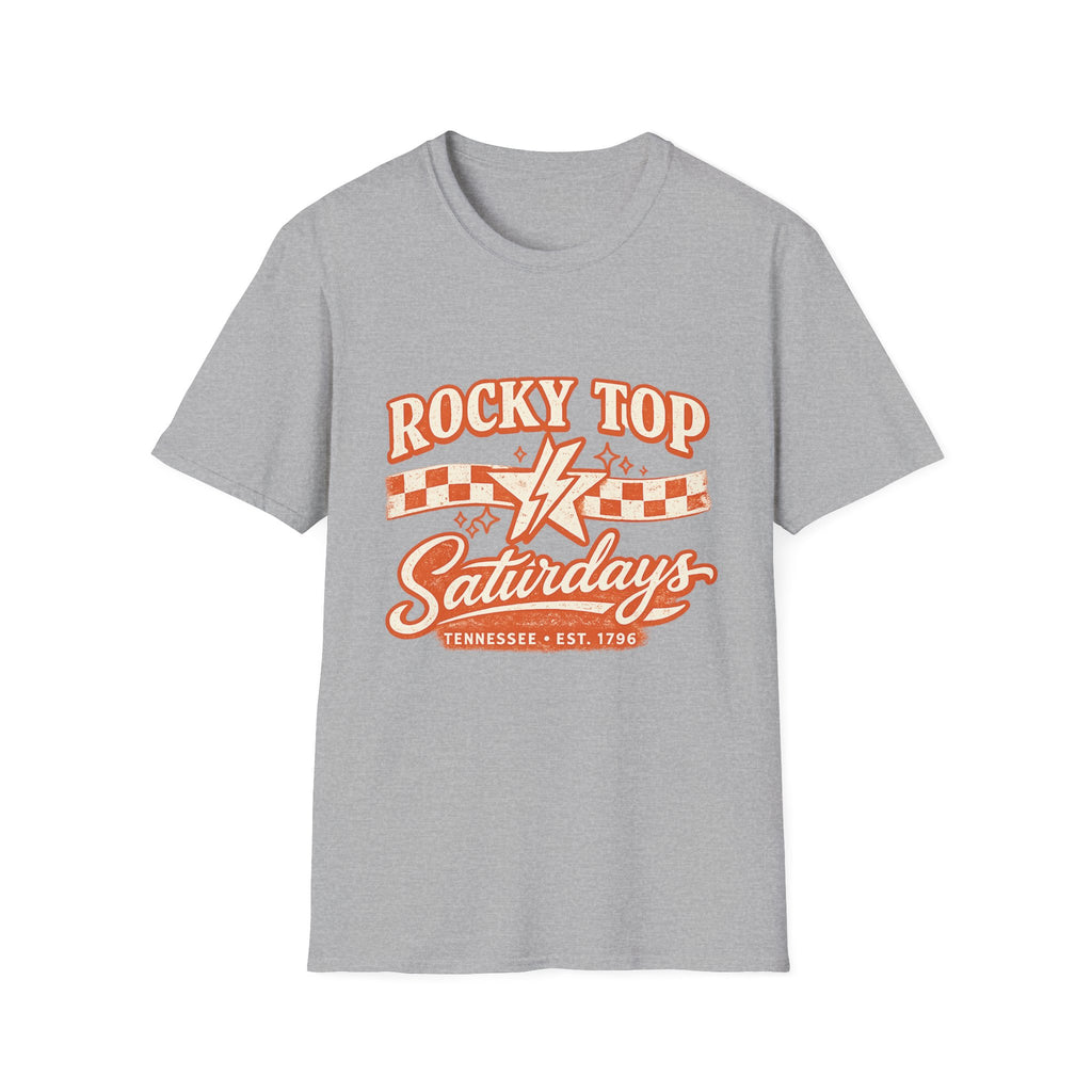 Rocky Top Saturdays T-Shirt — Vintage Tennessee Music & Tailgate Tee