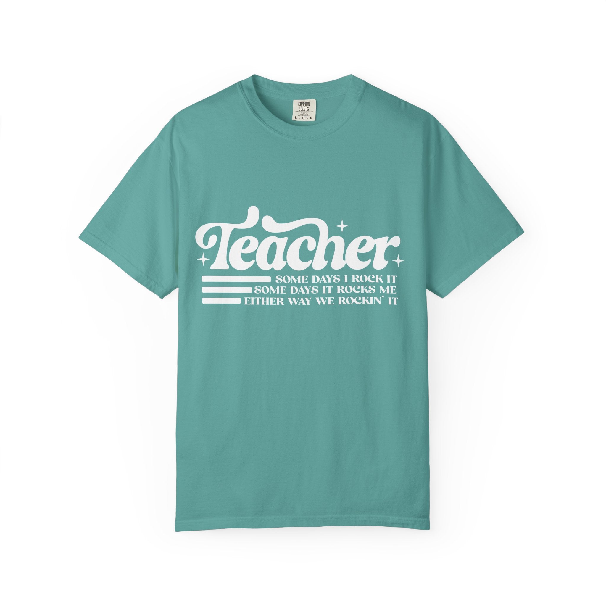 Teacher: Some Days I Rock It, Some Days It Rocks Me Vintage Tee
