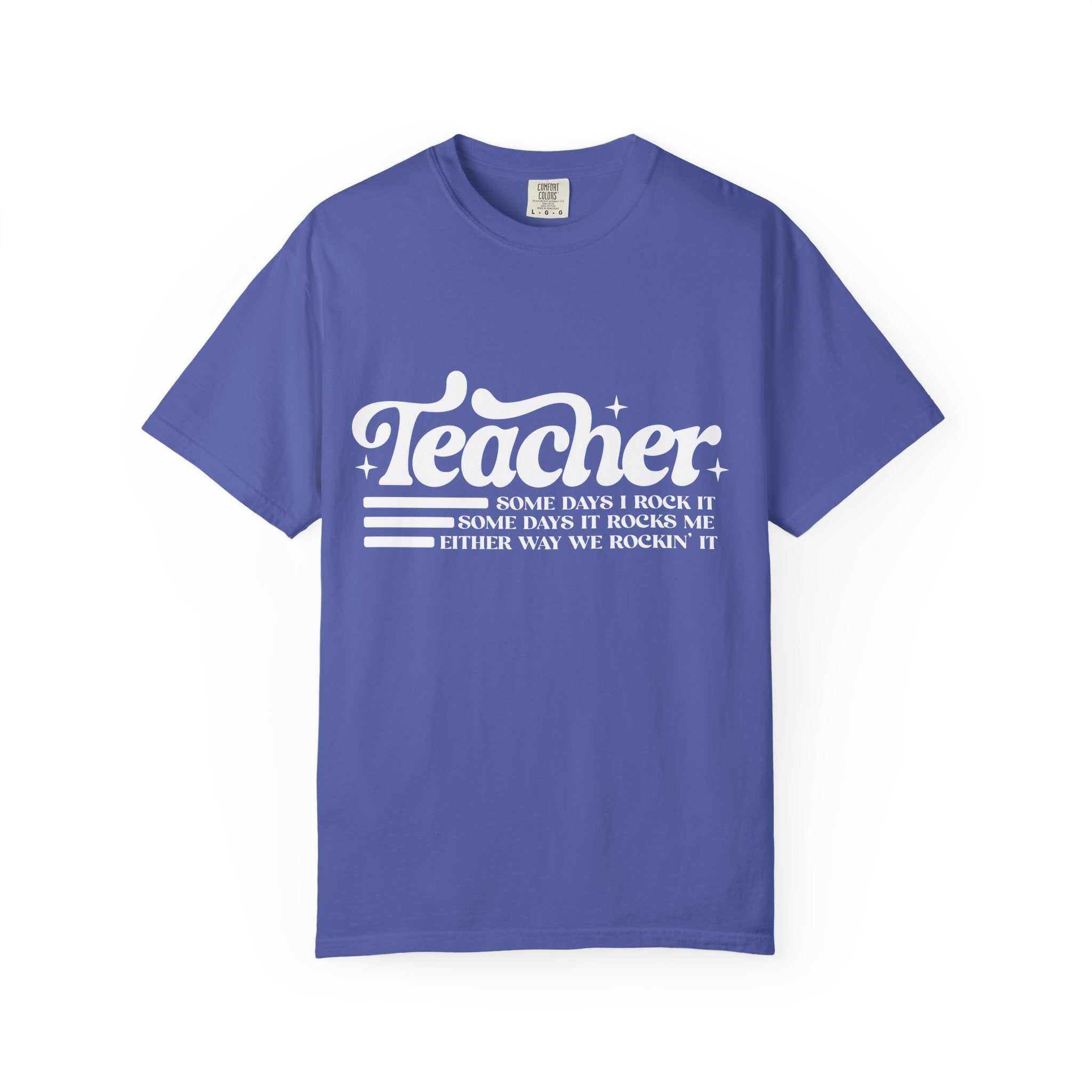 Teacher: Some Days I Rock It, Some Days It Rocks Me Vintage Tee