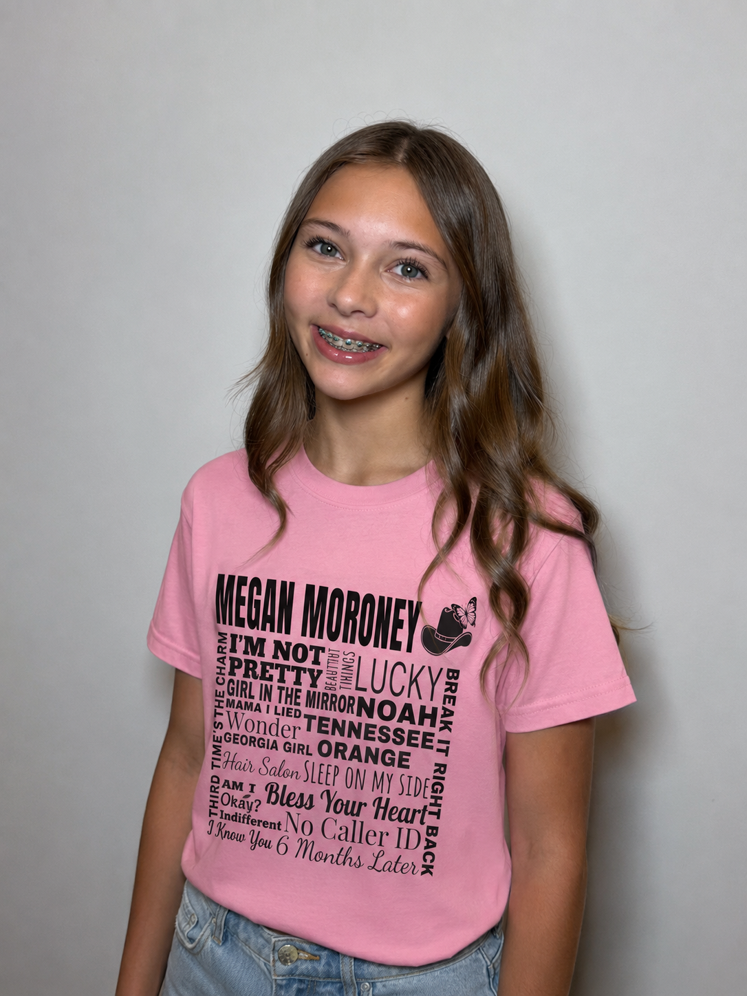 Country Music Lyric Tee — Megan Moroney Song Word-Art T-Shirt