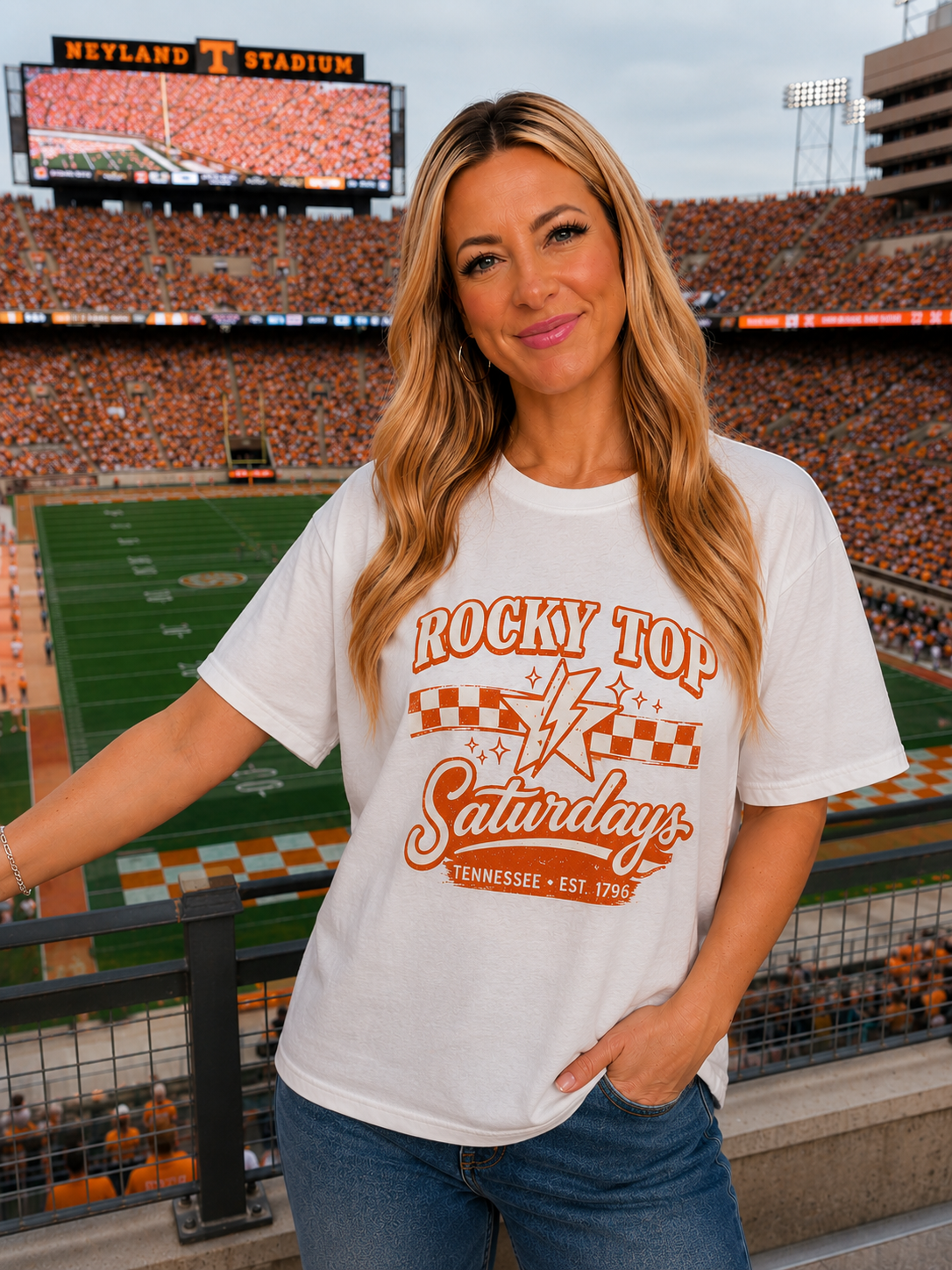 Rocky Top Saturdays T-Shirt — Vintage Tennessee Music & Tailgate Tee